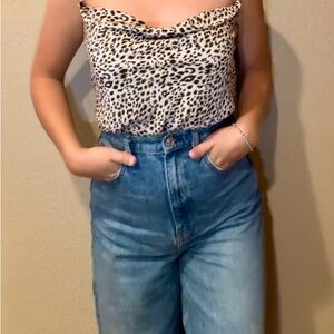 She + Sky Leopard Print Camisole